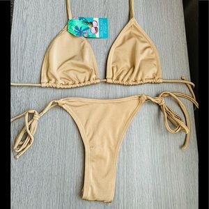 Golden summer sexy bikini 👙 ☀️